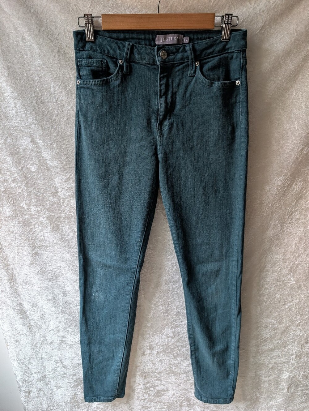 Dark Green Just USA 27 Skinny Jeans